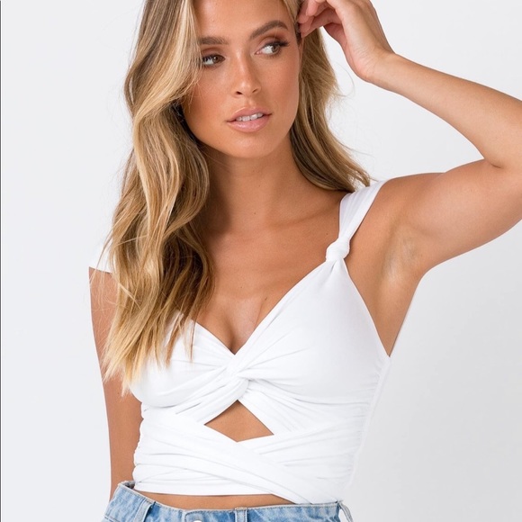 NWT Princess Polly wrap crop top - Picture 2 of 7